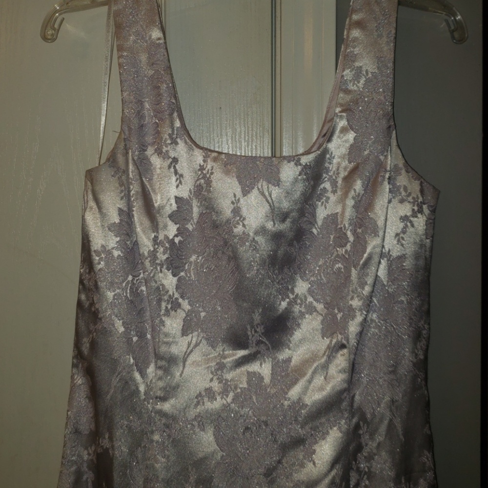 Scott McClintock Satin Embroidered Wedding Gown